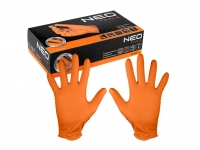 Nitrilové rukavice, oranžové, 100 kusov, veľkosť ...
